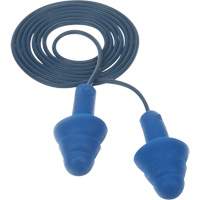 E-A-R Ultrafit Premolded Earplugs, Corded, One-Size, Bulk - Polybag, NRR 25 dB NRR dB Action Paper