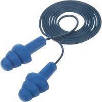 E-A-R Ultrafit Premolded Earplugs, Corded, One-Size, Bulk - Polybag, NRR 25 dB NRR dB Action Paper
