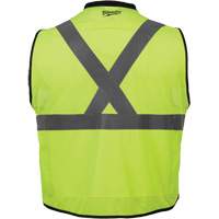 Performance Safety Vest, High Visibility Lime-Yellow, 4X-Large/5X-Large Action Paper