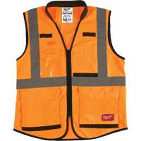 Performance Safety Vest, High Visibility Orange, 4X-Large/5X-Large Action Paper
