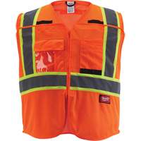 Flagman Safety Vest, High Visibility Orange, Medium/Small Action Paper
