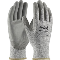 G-Tek&reg; PolyKor&reg; Cut-Resistant Glove, Size X-Small, 13 Gauge, Polyurethane Coated, Engineered Yarn Shell, ANSI/ISEA 105 Level 3 Action Paper
