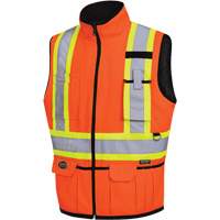 6688 Reversible Vest, High Visibility Orange, 2X-Large, Polyester Action Paper