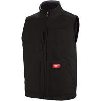 Heavy-Duty Sherpa-Lined Vest, Men's, Small, Black Action Paper