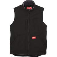 Heavy-Duty Sherpa-Lined Vest, Men's, Small, Black Action Paper