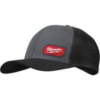 Gridiron Snapback Trucker Hat, Grey, Nylon/Poly-Cotton Action Paper