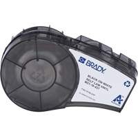 Self-Laminating Wrap Around Labels with Ribbon, Black Action Paper