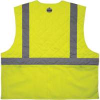 Chill-Its 6668 Safety Cooling Vest, Small, High Visibility Lime-Yellow Action Paper