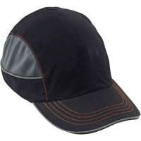 Skullerz 8950XL Bump Cap with Long Brim, Black Action Paper