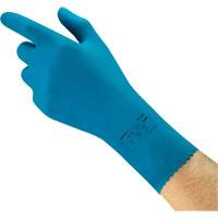 AlphaTec&reg; 88-356 Chemical-Resistant Food-Processing Gloves, Size 7, 12" L, Rubber Latex, 17-mil Action Paper
