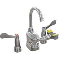 Swing-Activated Faucet/Eyewash with Wristblade Faucet Valves, Sink Mount Installation Action Paper