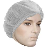 Cova-Cap Pleated Bouffant Cap, Polypropylene, 21", White Action Paper
