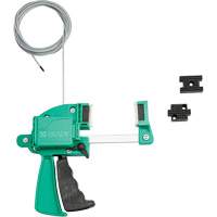 Green Clamping Cable Lockout, 8' Length Action Paper