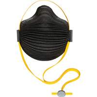 AirWave M Series Black Disposable Masks with SmartStrap&reg; & Full Foam Flange, N95, NIOSH Certified, Medium/Large Action Paper