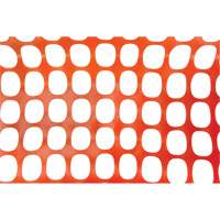 Heavy-Duty Safety Fence, 100' L x 4' W, Orange Action Paper