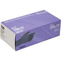 Medical Grade Disposable Gloves, Medium, Nitrile, 6-mil, Powder-Free, Black, Class 2 Action Paper