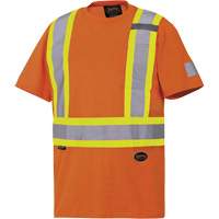 6978 Safety T-Shirt, Cotton, Large, Orange Action Paper