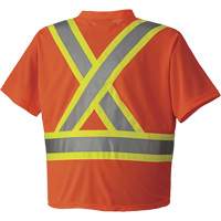 6979 Micro Mesh Traffic T-Shirt, X-Small, High Visibility Orange Action Paper