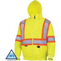 6925 Hoodie, X-Small, High Visibility Yellow Action Paper