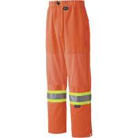 6001P Traffic Safety Pants, Polyester, X-Small, High Visibility Orange Action Paper