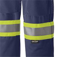 6003P Traffic Safety Pants, Polyester, X-Small, Navy Blue Action Paper