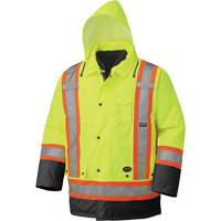 5021BB Waterproof 7-in-1 Parka, High Visibility Lime-Yellow, X-Small Action Paper