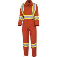 5514W Women's Safety Coveralls, X-Small, High Visibility Orange Action Paper