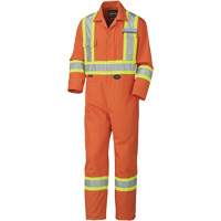5513T Industrial Wash Coveralls, 40 (Tall), High Visibility Orange Action Paper
