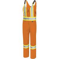 6617T Overalls, Polyester, 40, High Visibility Orange Action Paper