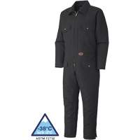 520A Quilted Duck Coveralls, Men's, Black, Size Small Action Paper