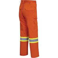 4462 Bright Safety Cargo Pants with Startech&reg; Tape, Cotton, 30, High Visibility Orange Action Paper