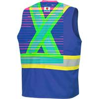 7730 FR-Tech&reg; Flame-Resistant Arc Safety Vest, Small, Royal Blue, 10 cal/cm² Action Paper