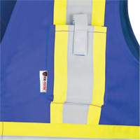 7730 FR-Tech&reg; Flame-Resistant Arc Safety Vest, Small, Royal Blue, 10 cal/cm² Action Paper