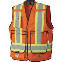 7732 FR-Tech&reg; Flame-Resistant Arc Surveyor's Vest, Small, High Visibility Orange, 9.7 cal/cm² Action Paper