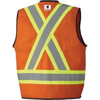 7732 FR-Tech&reg; Flame-Resistant Arc Surveyor's Vest, Small, High Visibility Orange, 9.7 cal/cm² Action Paper