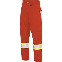 7765 FR-Tech&reg; 88/12 Arc Rated High-Visibility Safety Cargo Pants, 30, x 32, High Visibility Orange, 10 cal/cm² Action Paper