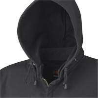 337 Flame-Resistant Zip Style Hoodie, Men's, X-Small, Black, 22 cal/cm² Action Paper