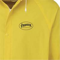 577J Rain Jacket, Polyester/PVC, Small, Yellow Action Paper