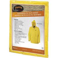 577J Rain Jacket, Polyester/PVC, Small, Yellow Action Paper