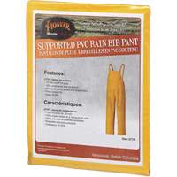 577P Storm Master&reg; Bib Pants, Small, Polyester/PVC, Yellow Action Paper