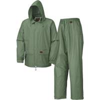 583 Rain Suit, Polyester/PVC, Small, Green Action Paper