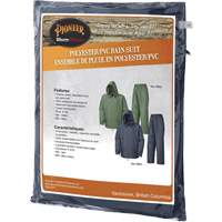 583 Rain Suit, Polyester/PVC, Small, Green Action Paper
