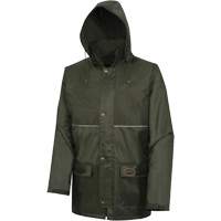 D8120J Nailhead Ripstop Tree Planter Hooded Jacket, Polyester/PVC, X-Small, Green Action Paper