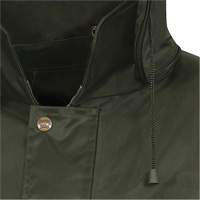 D8120J Nailhead Ripstop Tree Planter Hooded Jacket, Polyester/PVC, X-Small, Green Action Paper