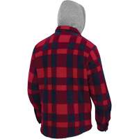 415RB Chemise &agrave; capuche matelass&eacute;e, Hommes, Petit, Multicolore Action Paper