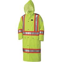 5897 Manteau long imperm&eacute;able et ignifuge, Grand, Jaune lime haute visibilit&eacute; Action Paper