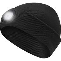 5678 Knit Toque with LED Headlight, Fleece Lining, One Size, Black Action Paper