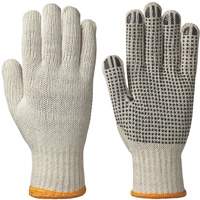 501 Knitted Dotted-Palm Gloves, Poly/Cotton, Small Action Paper