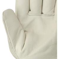 537FLRF Insulated Fitter's Gloves, One Size, Grain Cowhide Palm, Boa Inner Lining Action Paper