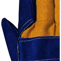 630 Blue Insulated Fitter's Gloves, One Size, Split Cowhide Palm, Boa Inner Lining Action Paper